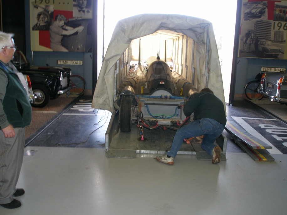 World Record Breaking Steam Car Arrives at the Heritage Museum